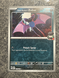 Team Rocket’s Zubat 120/182 Reverse Holo Common Pokemon Destined Rivals NM - Image 1