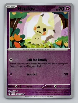 Reverse Holo Mimikyu 042/094 Common Phantasmal Flames Pokemon - Image 1