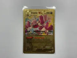 DRAPION VStar Premium Gold Foil Fan Art Textured Collector Pokemon 119/195 - Image 1