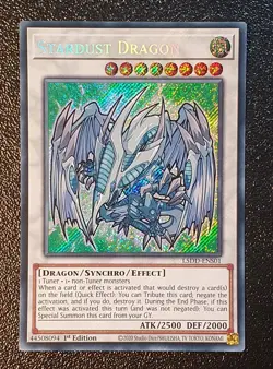 Yugioh L5DD-ENS01 Stardust Dragon Secret Rare 1st Edition MINT 10 - Image 1