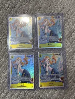 One Piece TCG - 4 Nami EB03-053 Foil SR - The Heroines Edition NM Playset - Image 1