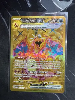 Charizard EX 228/197 Obsidian Flames Full Art Gold Hyper Rare Pokemon Card - Image 1