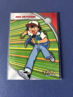 2000 Topps Pokemon Card - TV Animation Edition - Hero’s & Villains - Ash Ketchum - Image 1
