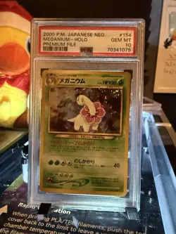 Pokemon Meganium Neo Premium File PSA 10 Japanese *RARE CARD* - Image 3