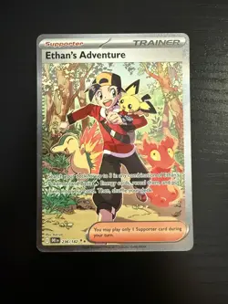 Ethan's Adventure Holo Secret Rare Card Sir 236/182 Sv10: Destined Rivals NM - Image 1