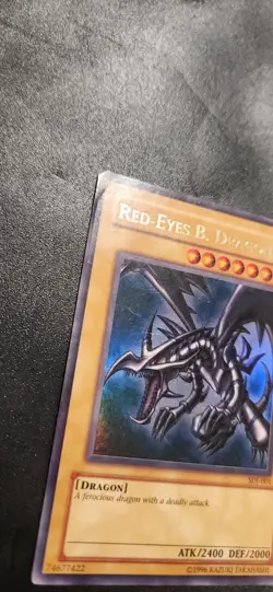 Red-Eyes B. Dragon #SDJ-001 Yugioh Card - Image 2