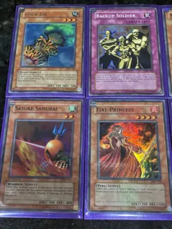 Konami Yu-Gi-Oh! 1st Edition Vintage Card Lot 8 Cards Fiber Jar Man-Eater Bug - Image 4