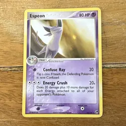 Pokemon Cards TCG: Espeon 16/100 EX Sandstorm Rare Vintage 2004 Card - Image 1