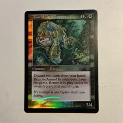 Wizards of the Coast Magic: The Gathering Anurid Brushhopper Green White Foil - Image 1