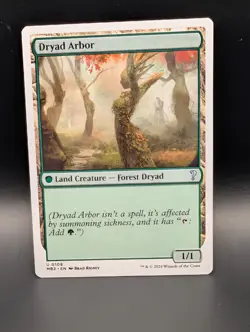 MTG - Dryad Arbor - WHITE BORDER - Land Creature (Forest Dryad) - MB2 #108 - UC - Image 1