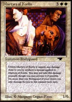 [1x] Martyrs of Korlis Slight Play, English Antiquities MTG Magic - Image 1