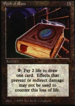[1x] Book of Rass Slight Play, English The Dark MTG Magic - Image 1