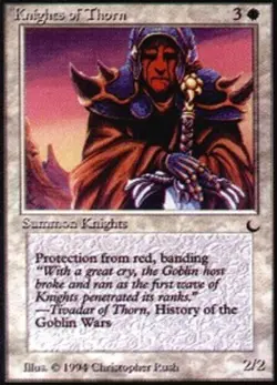 [1x] Knights of Thorn Slight Play, English The Dark MTG Magic - Image 1