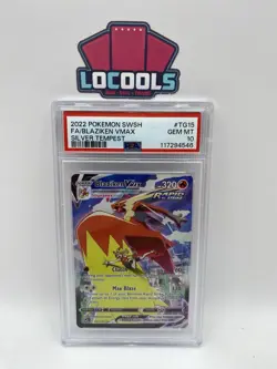 2022 Pokemon Silver Tempest Blaziken Vmax #TG15 PSA 10 - Image 1