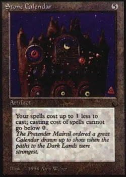 [1x] Stone Calendar Slight Play, English The Dark MTG Magic - Image 1