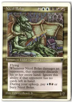 MTG Nicol Bolas - Chronicles Heavily Played English - Image 1