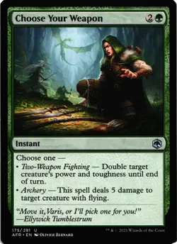 Magic the Gathering Choose Your Weapon 175 Regular Uncommon AFR 2021 - Image 1