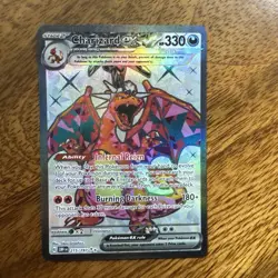 Pokemon TCG Charizard EX Obsidian Flames 215/197 PSA NM - Image 1