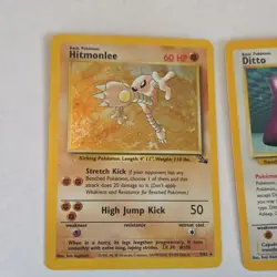 Pokemon Fossil 2 Holo Card Lot Hitmonlee Ditto Dragonite Wizards English 1999 - Image 3