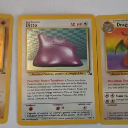 Pokemon Fossil 2 Holo Card Lot Hitmonlee Ditto Dragonite Wizards English 1999 - Image 4