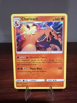 2018 Pokemon Sun & Moon - Dragon Majesty Holo Charizard #3 NM - Image 1