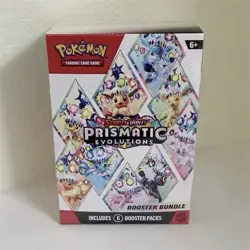 Pokemon Prismatic Evolutions Booster Bundle Box Sealed 6 Packs Umbreon Espeon - Image 1
