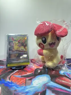 Pokemon Chinese SC Nuzzle Cheeks Plush Display Box Open Plusle *No Tins* - Image 1