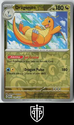 Pokemon - Dragonite 149/165 151 - Reverse Holo Rare - NM - Image 1