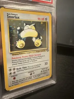 1999 POKEMON JUNGLE #11 SNORLAX-HOLO PSA 7 - Image 5