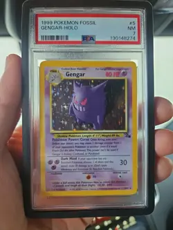 1999 Pokemon Fossil Gengar Holo - Image 3
