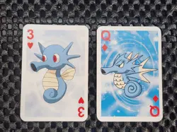 Lot of 2 Seadra And Horsea Pokemon 1999 Mini Deck Poker Playing Cards 2.5x1.75in - Image 1