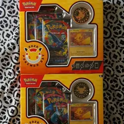 POKEMON TCG POKEMON DAY 2026 COLLECTION BOX Pikachu Promo Booster 2 Boxes - Image 1