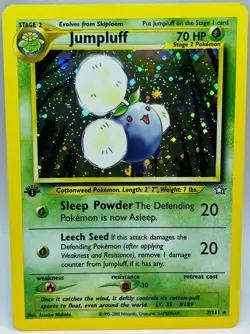 Jumpluff - 7/111 - Pokemon Neo Genesis 1st Edition Holo WOTC Vintage MINT - Image 1