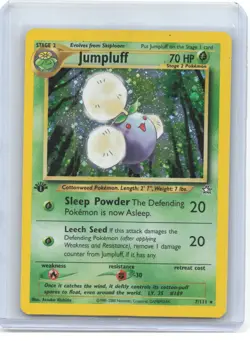 2000 Pokemon—Jumpluff #7/111 Neo Genesis—Holo Rare Holo (MP) 1st Edition - Image 1