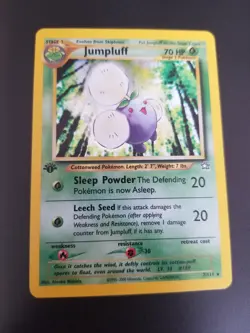 Jumpluff 7/111 1st Edition Pokemon Neo Genesis Holo Rare - Image 1