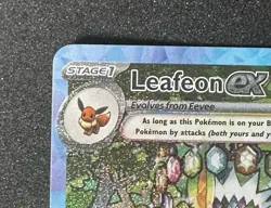 2025 Pokemon Prismatic Evolutions Leafeon ex 144/131 SIR - Mint+ - Image 3