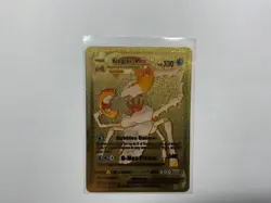 KINGLER VMax Premium Gold Foil Fan Art Textured Collector Pokemon 029/172 - Image 1