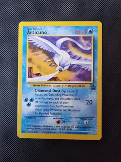 Articuno 22 WOTC Black Star Promo Non Holo Pokemon Card LP - Image 1