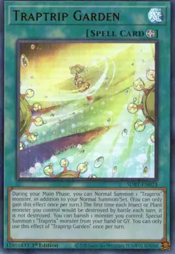 Yu-Gi-Oh! Traptrip Garden 1st Ed. SDBT-EN023 Ultra Rare NM/LP x1 - Image 1