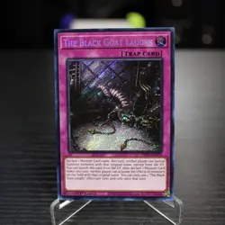YuGiOh THE BLACK GOAT LAUGHS PHNI-EN078 Near Mint 1st Edition - Secret Rare - Image 1