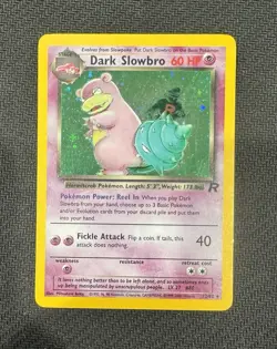 Pokemon TCG Dark Slowbro #12/82 Team Rocket Holo LP Condition - Image 1