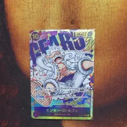 Bandai One Piece CCG Monkey D. Luffy Foil Card OP05-119 12000 HP Japanese - Image 1