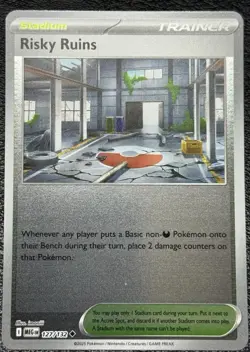 Risky Ruins 127/132 Reverse Holo ME01: Mega Evolution Pokemon Card - Image 1