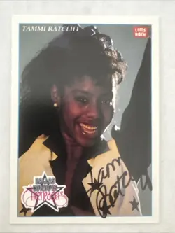 1992 Lime Rock Tammi Ratcliff Autographed Auto Card Dallas Cowboy Cheerleader - Image 1