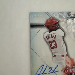 JORDAN WALKER 2021 Bowman Sterling Auto On Card - Wave Refractor # 100/125 - Image 2