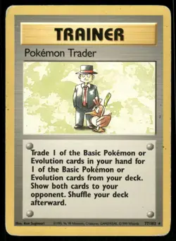 Pokemon Cards Pokemon Trader 77/102 Base Set WOTC Rare HP - Image 1
