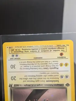 Pokemon Dark Magneton TCG Holo Rare Card 11/82 1st Edition NM - Image 3