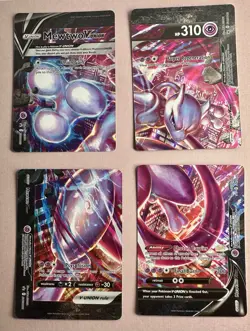 Mewtwo V-UNION [Set of 4] SWSH: Sword & Shield Promo Cards Holo - Image 2