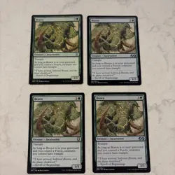 Magic the Gathering MTG Brawn Play Set Of 4 Cards - Image 1
