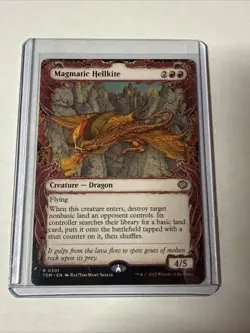 MTG Magmatic Hellkite (Borderless) Tarkir: Dragonstorm Regular - Image 1